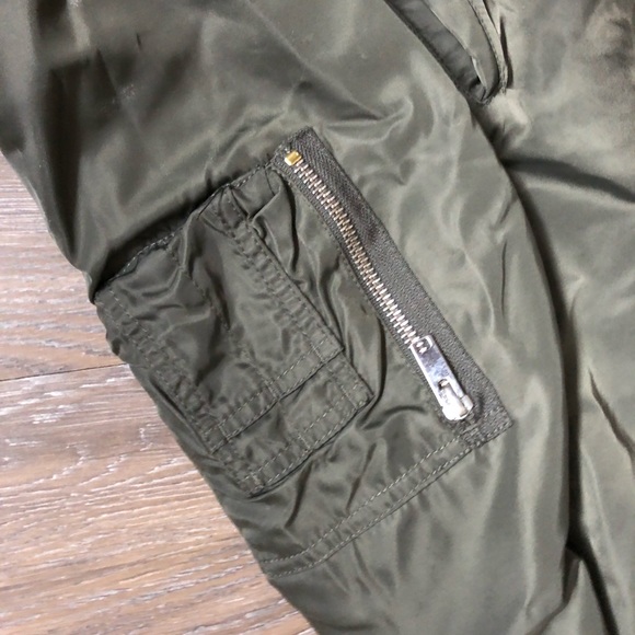 Aritzia Army Green Bomber Jacket - Picture 4 of 4